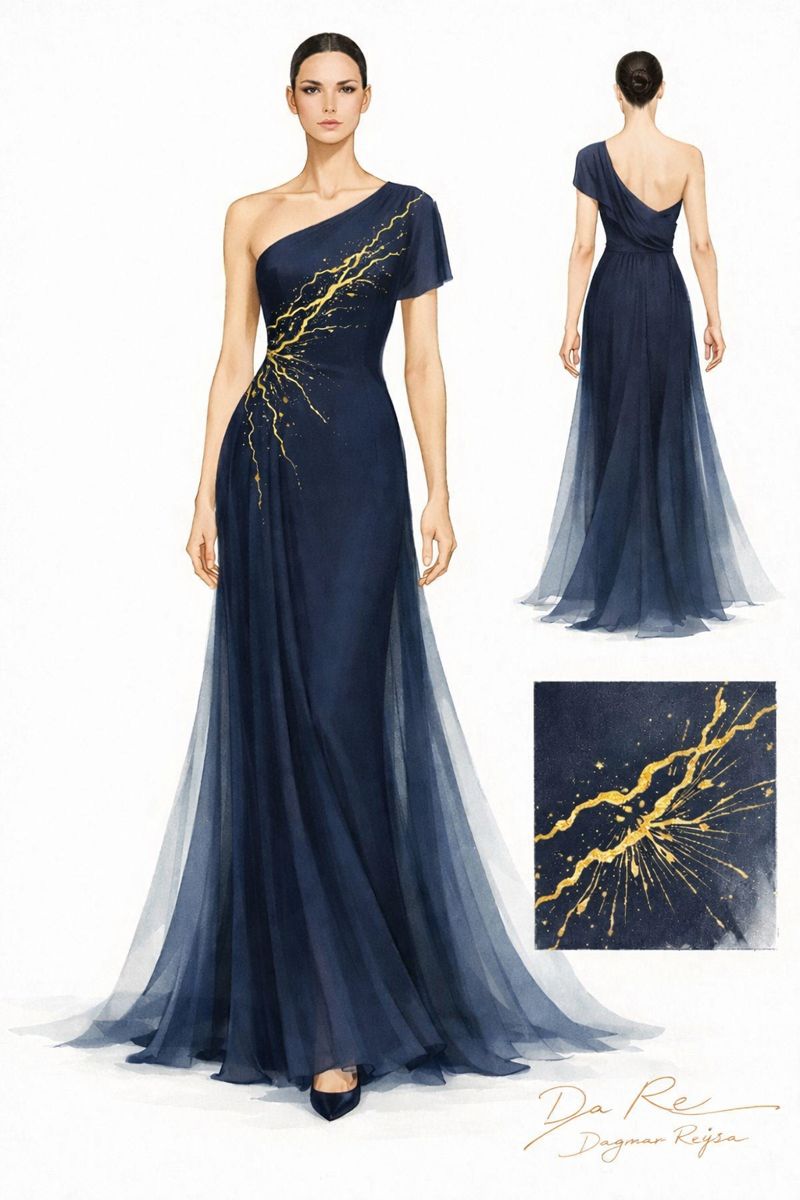 VEČERNÍ ŠATY „NEZLOMNOST / UNBROKEN“